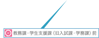 教務課・学生支援課（旧入試課・学務課）前