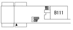 講義室B 1階配置図