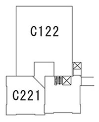 講義室C 2階配置図