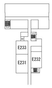 講義室E 2階配置図